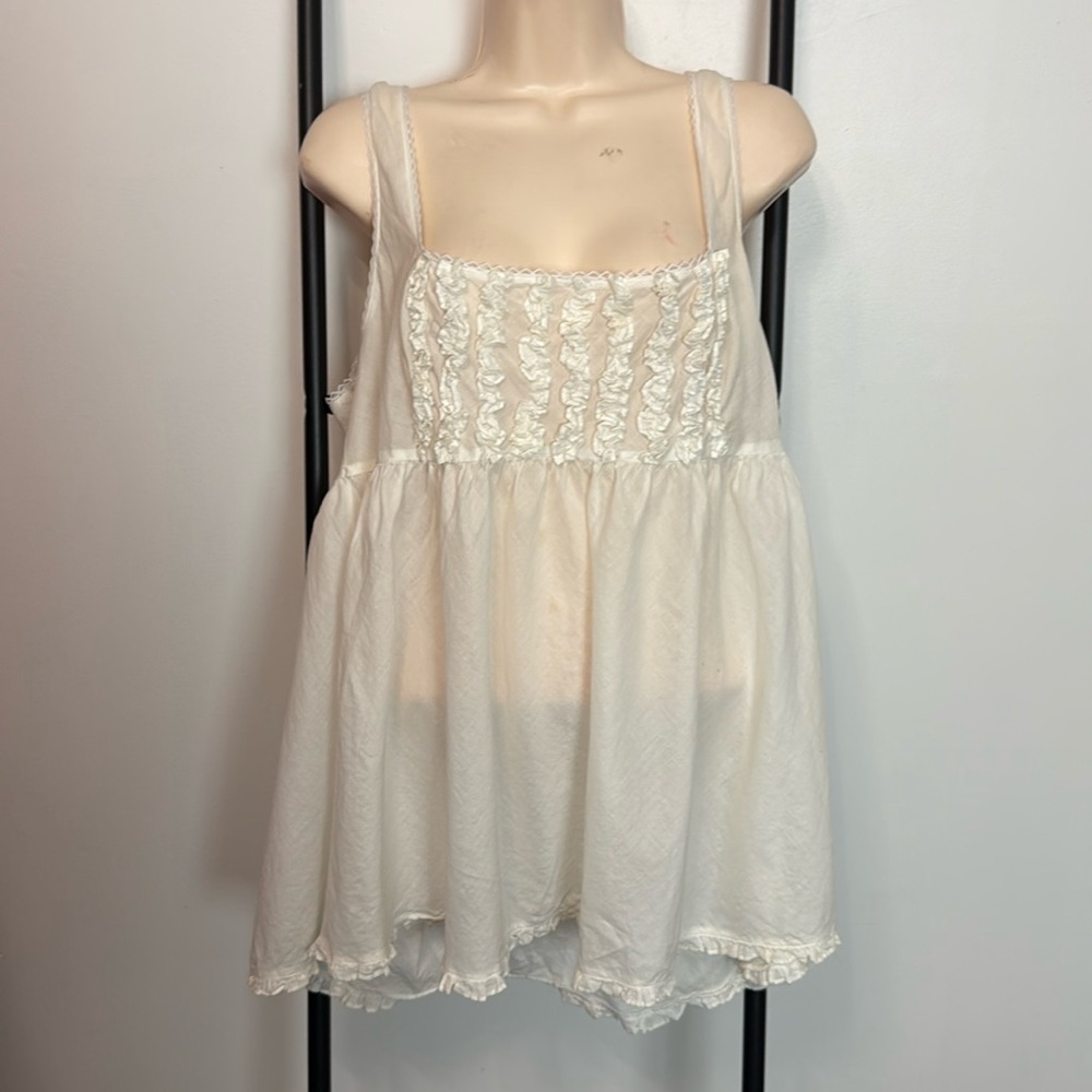 Vintage 90s Victorias Secret Country Cotton Babydoll Eyelet White Fairy Y2K
